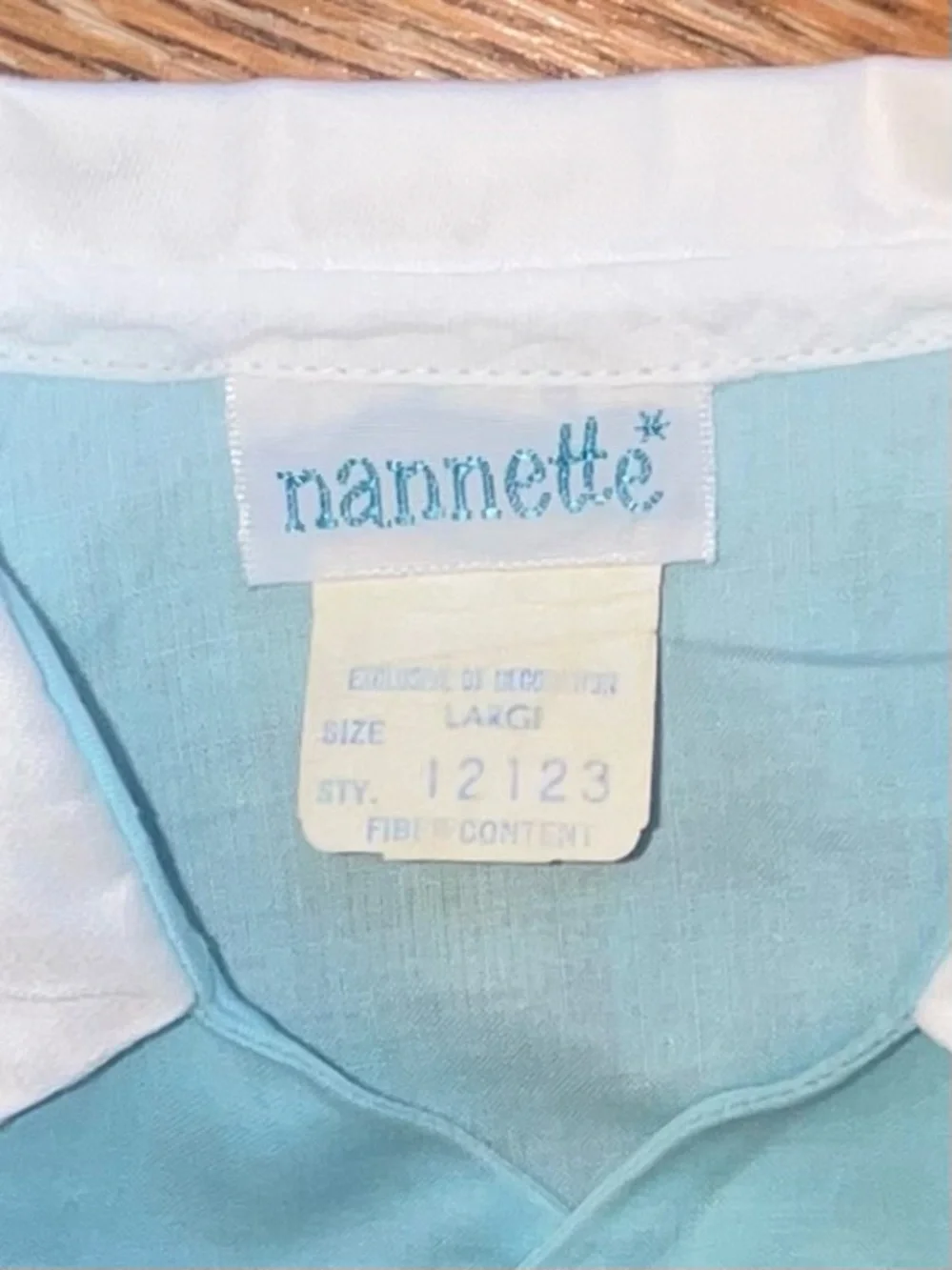 VINTAGE 60’s-70’s Nannette baby boy's two-piece short set Size 0-6 month